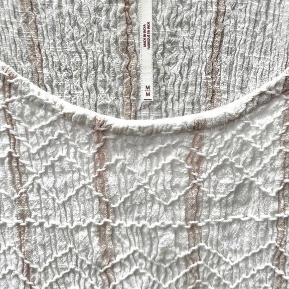 Free People Obi Posey Linen blend tank tunic. Ivory/beige. Size M. - Picture 7 of 10